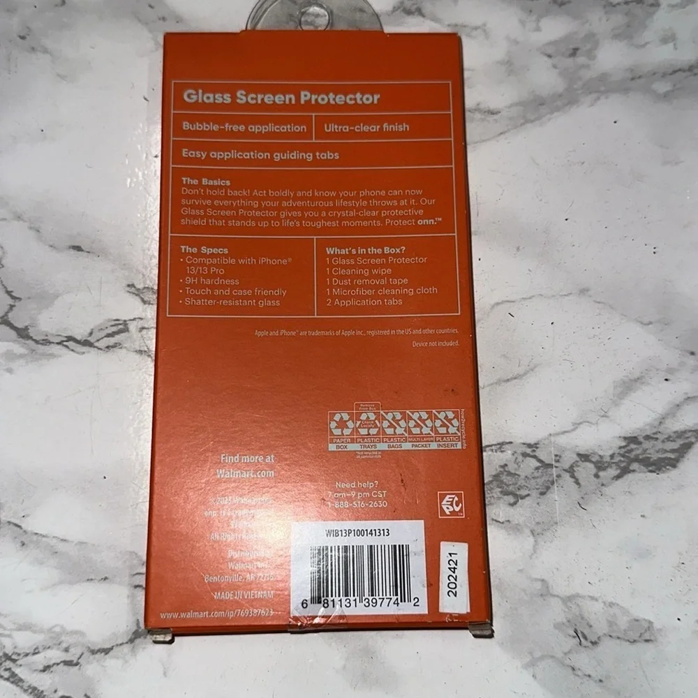 Glass Screen Protector for iPhone 13/13 Pro